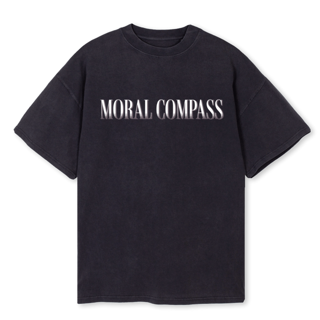 MCPLUM Vintage Black Oversized Tee.