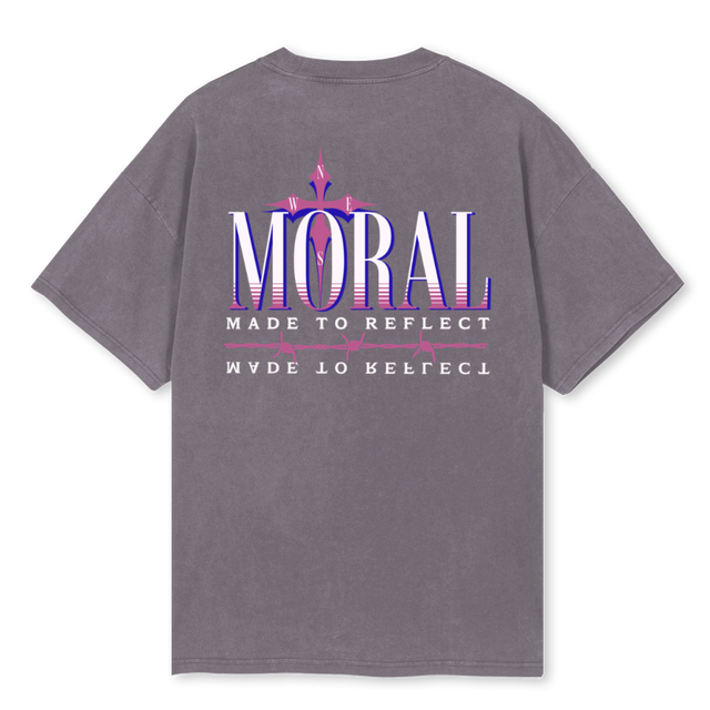 MCWINEGREY Pigment Grey Oversized Tee.