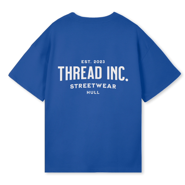 WI Cobalt Blue Oversized Tee.