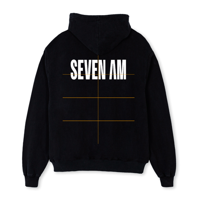 COREBLACK Black Oversized Hoodie.