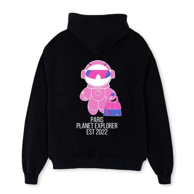 MRSBOUGIE Black Oversized Hoodie.
