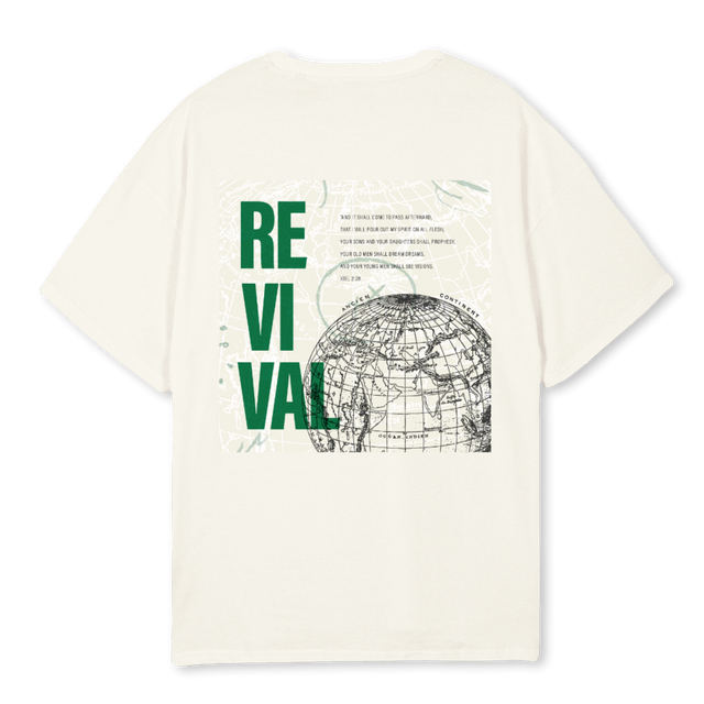 REVIVALTSHIRTCREAM Cream Oversized Tee.