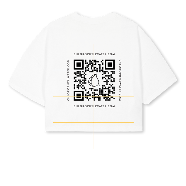 GRAZISHIRT White Cropped Oversized Tee.