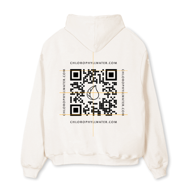 CODELOGO Vintage White Oversized Hoodie.