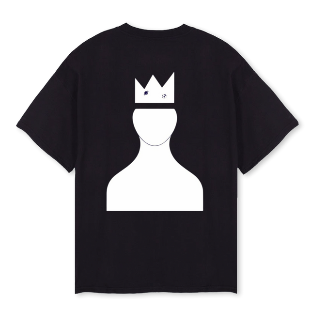 NESRAA Black Oversized Tee.