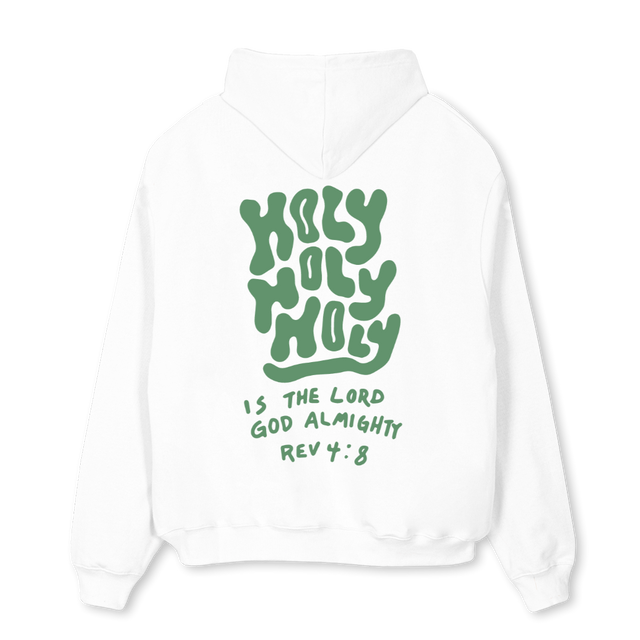 HOLYHOLYHOODIESWHITE White Oversized Hoodie.