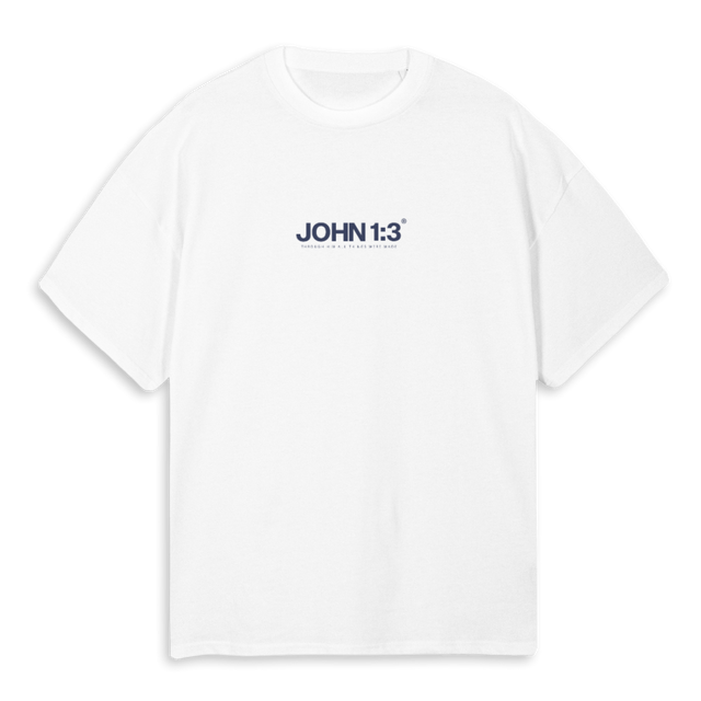 GRACEUPTWHITEOK White Oversized Tee.