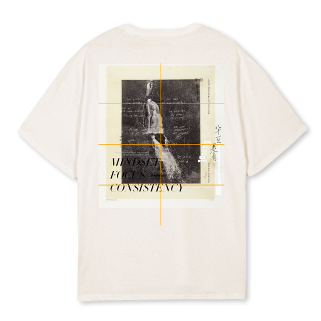 MINDSETBETTERWHITE Vintage White Oversized Tee.