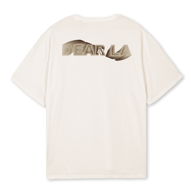 SWIRLBROWN Vintage White Oversized Tee.