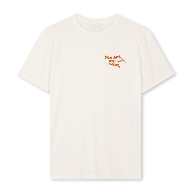 HOTELMADOUCOCKTAIL Vintage White Regular Tee.