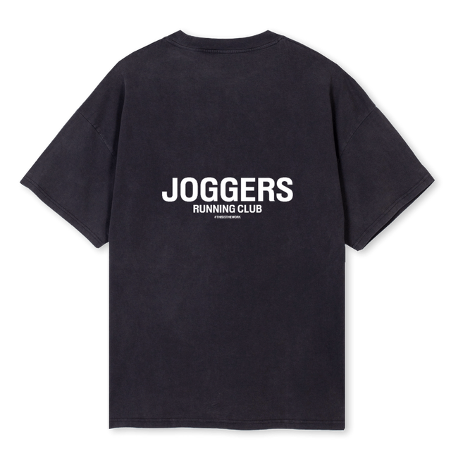 JOGGERSRUNBLACK Vintage Black Oversized Tee.