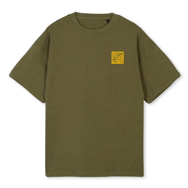 SMILEXL Kaki Oversized Tee.