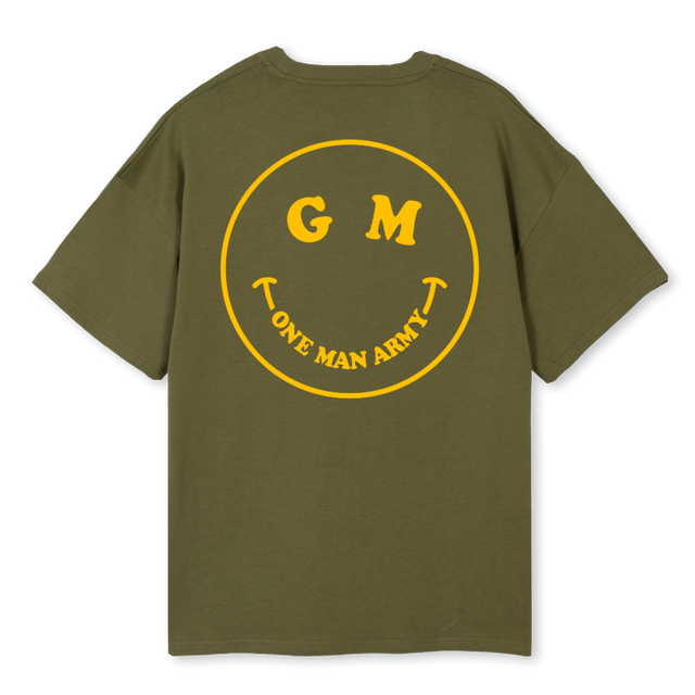 SMILEXL Kaki Oversized Tee.