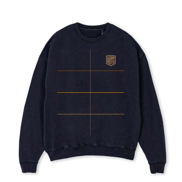 HOPESTWO Vintage Black Oversized Crewneck Sweater.