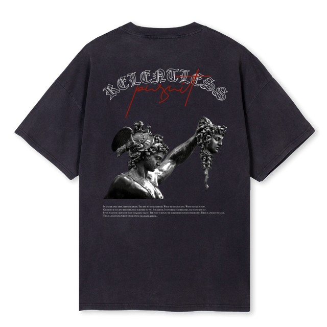 RPTDA Vintage Black Oversized Tee.