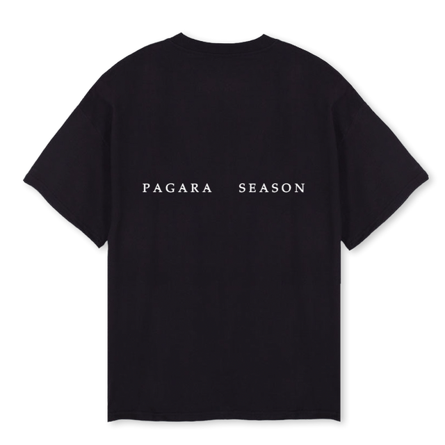DESERTZEUSII Black Oversized Tee.