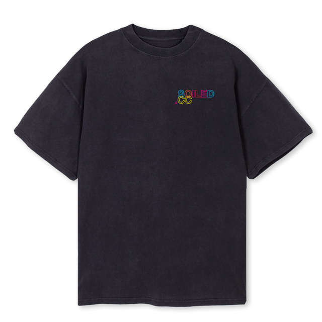 SOILOVERSHIRTONE Vintage Black Oversized Tee.