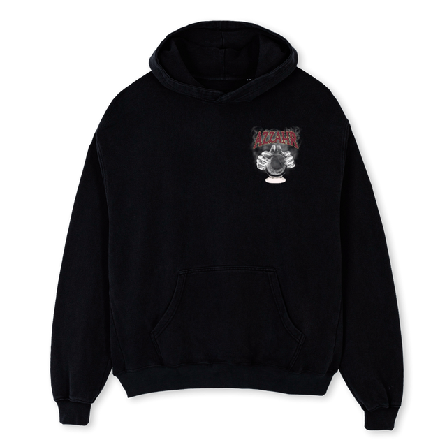 ZOLTAR Black Oversized Hoodie.