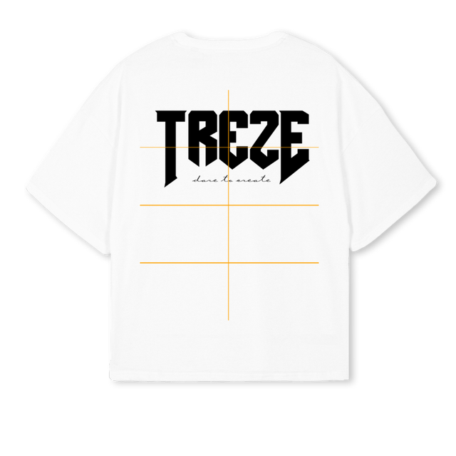 TRZ White Oversized Boxy Tee.