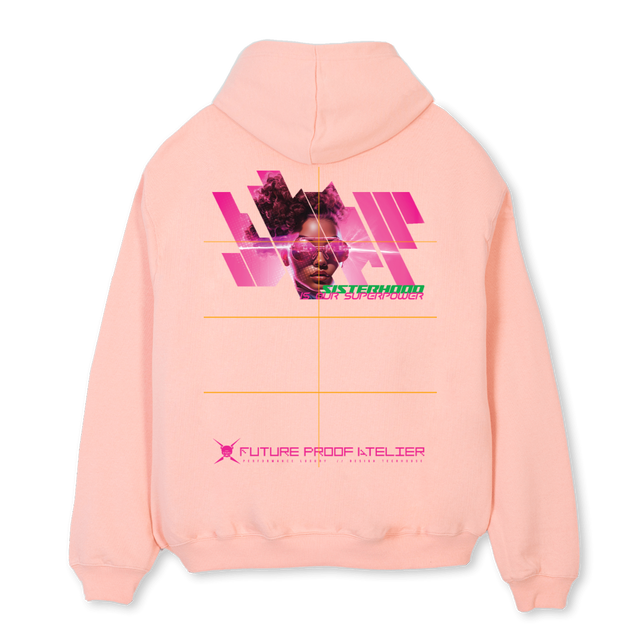 SUPERPOWER Pink Clay Oversized Hoodie.
