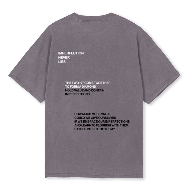 VENCITEETWO Pigment Grey Oversized Tee.
