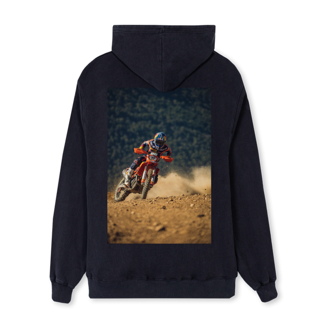 JG_REGH Vintage Black Regular Hoodie.