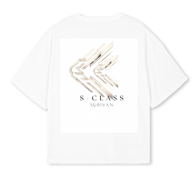 SCLASSTEELOGO White Oversized Boxy Tee.