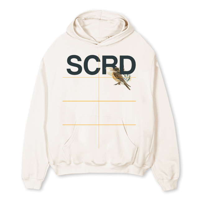NINETYSEVEN Vintage White Oversized Hoodie.