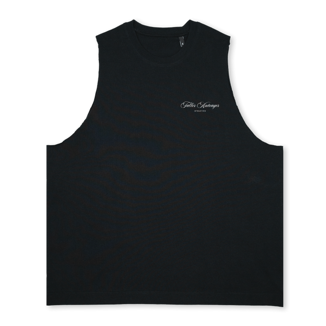 TALLERANTEAYER Deep Black Oversized Vest.