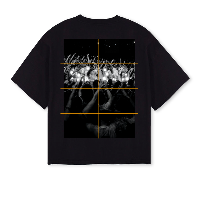 SLANGFEMMEBLACK Black Oversized Boxy Tee.