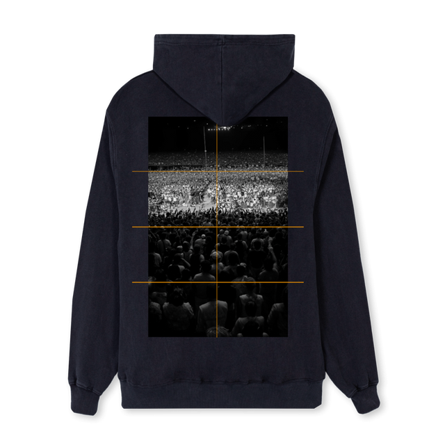 SLANGCROWDBLACKHOOD Vintage Black Regular Hoodie.