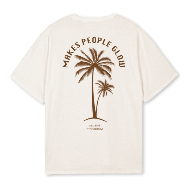 BRONZA Vintage White Oversized Tee.