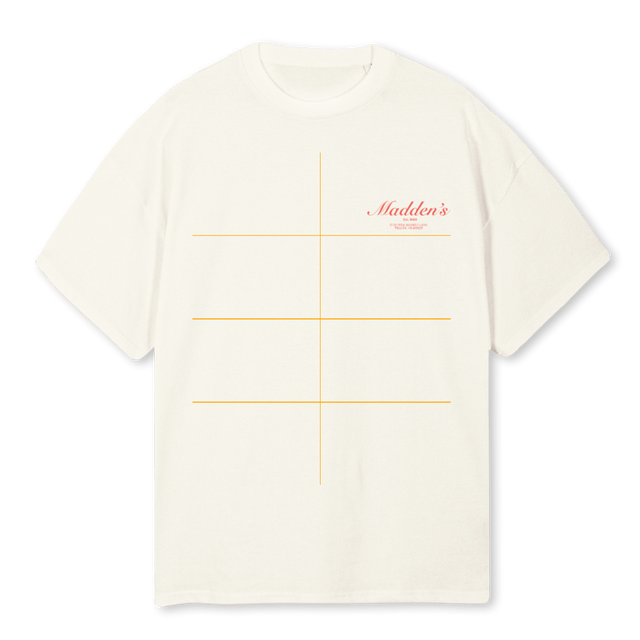 CREAMMADDENS Cream Oversized Tee.