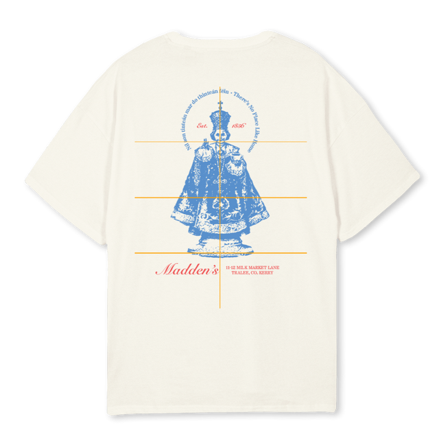 CREAMMADDENS Cream Oversized Tee.