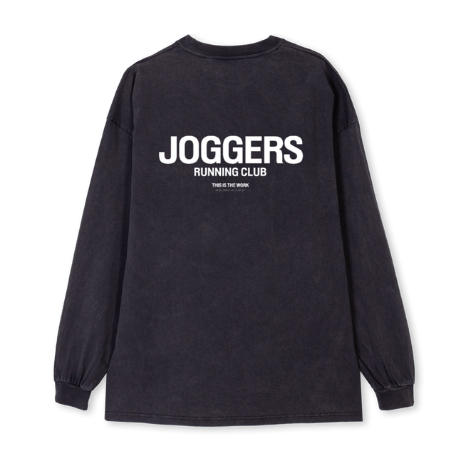 ONEMILE Vintage Black Oversized LS Tee.