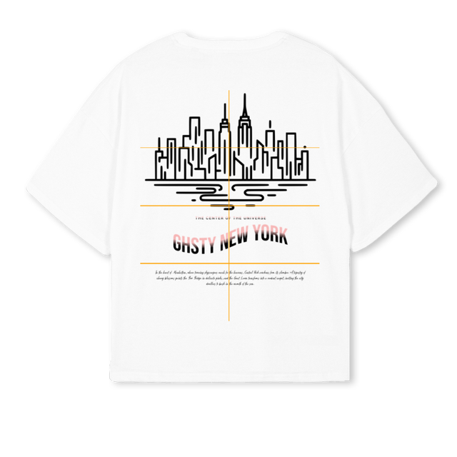 NYCBLACK White Oversized Boxy Tee.