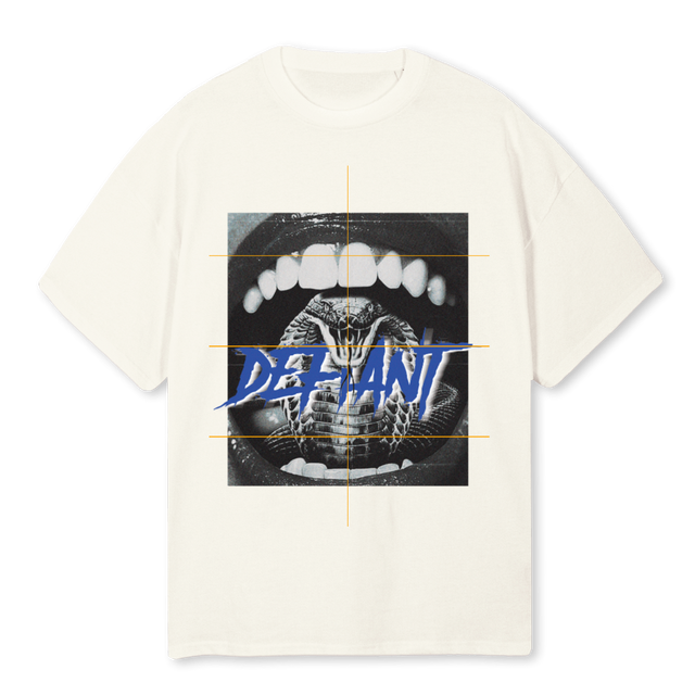 WORLDTOURONE Cream Oversized Tee.