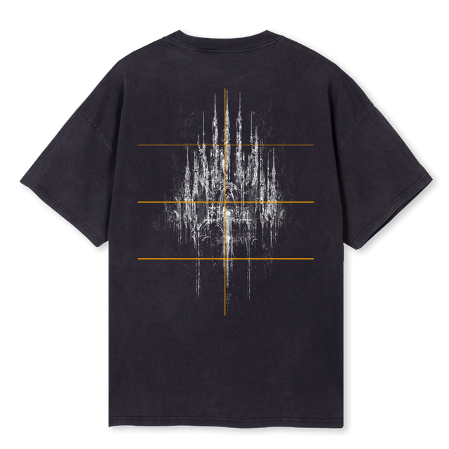 JHGJHG Vintage Black Oversized Tee.