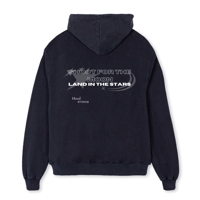 SHOOT Vintage Black Oversized Hoodie.