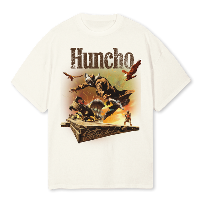 OUTLAWSWHITE Cream Oversized Tee.