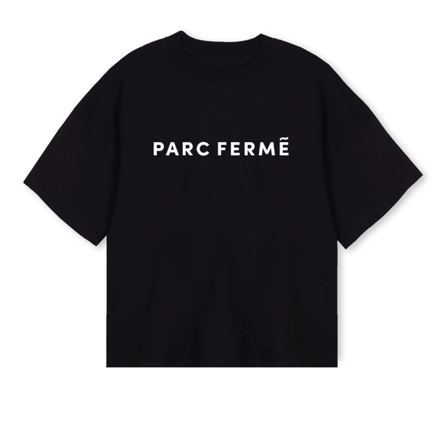PF Black Oversized Boxy Tee.