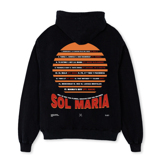 SOLHOODIE Black Oversized Hoodie.