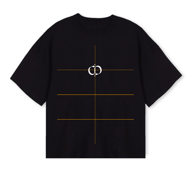 SORROW Black Oversized Boxy Tee.