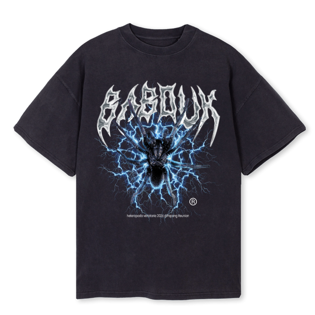 BABOUK Vintage Black Oversized Tee.