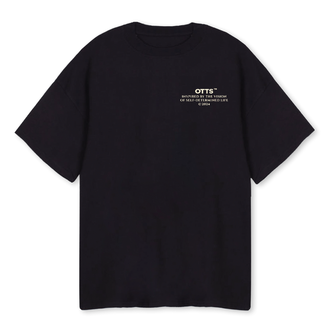 NORICHBLACKTEE Black Oversized Tee.