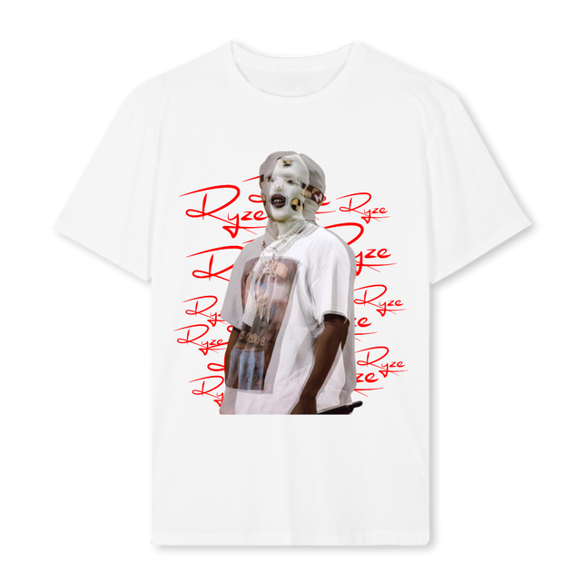REDRYZESKIMASK White Regular Tee.