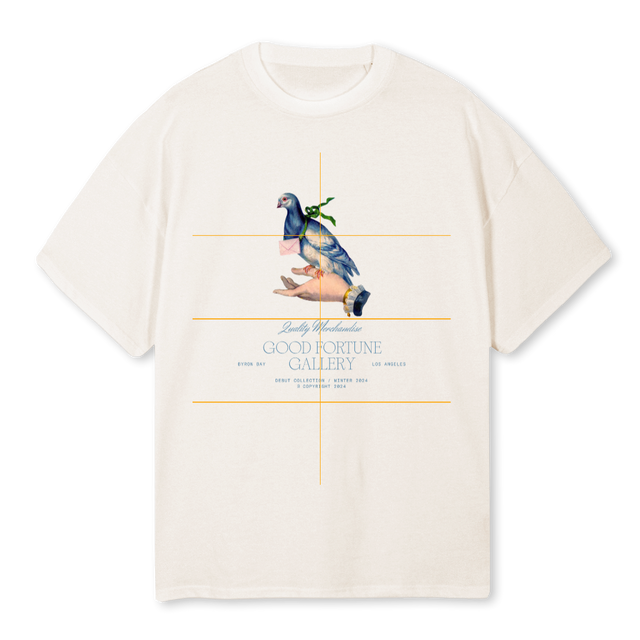 GFGPIGYGIRL Vintage White Oversized Tee.