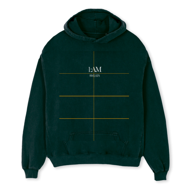 AMOSH Wild Green Oversized Hoodie.