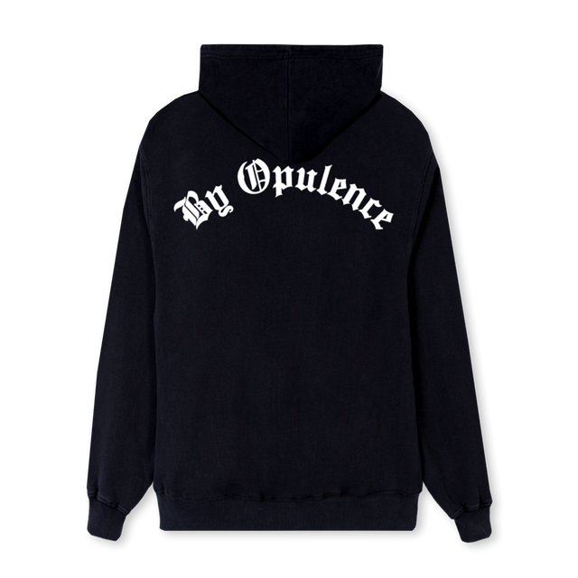 BYOPULENCEREGCURVE Black Regular Hoodie.