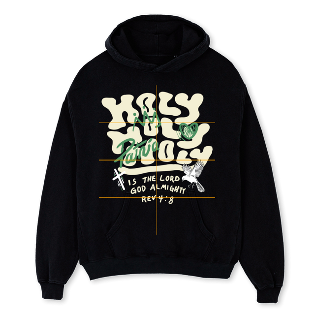 HOLYHOODIE Black Oversized Hoodie.